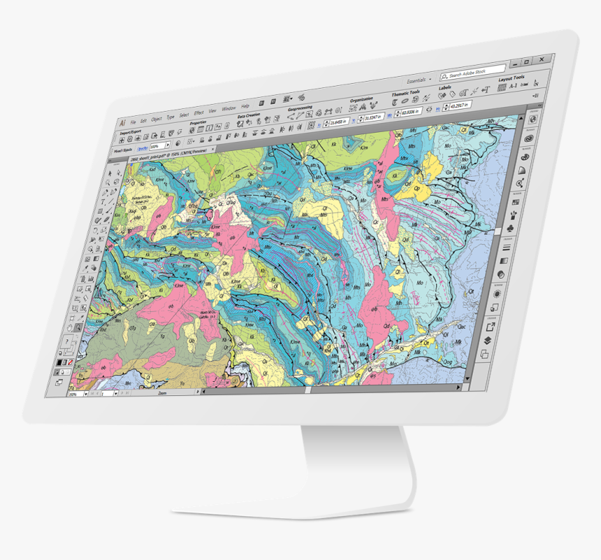 Mapublisher - Computer Monitor, HD Png Download, Free Download