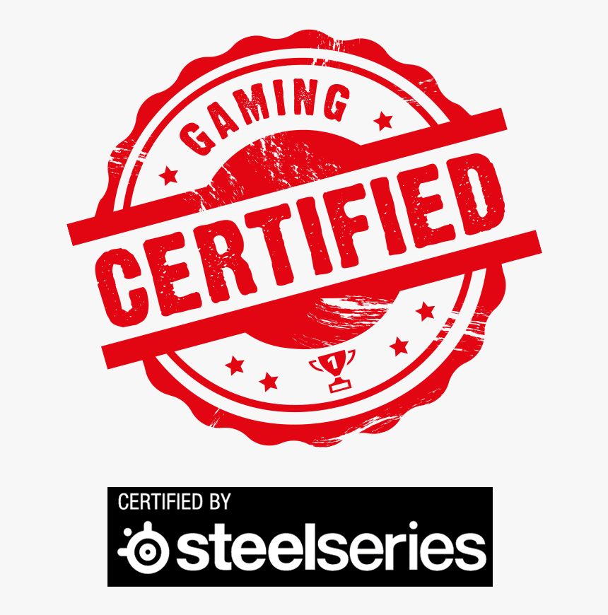 Certified By Steelseries - Gaming Certified Logo Png, Transparent Png, Free Download