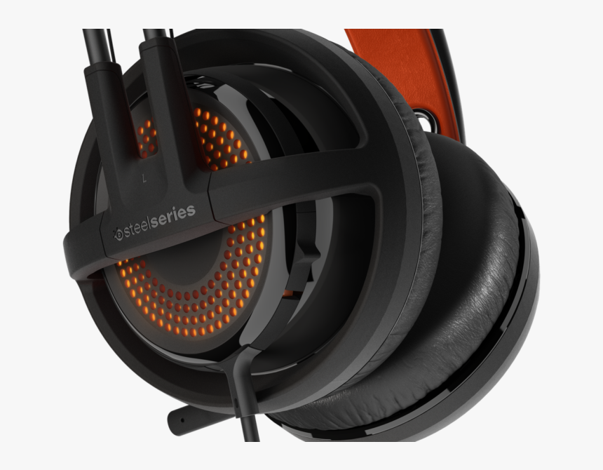 S350 Feature 02 Blackorange Q90 Crop Scale Subsampling - Steelseries Siberia 350 Black, HD Png Download, Free Download