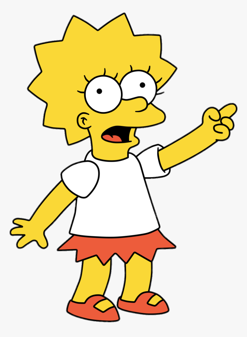 Lisa Simpson Pointing Up, HD Png Download, Free Download