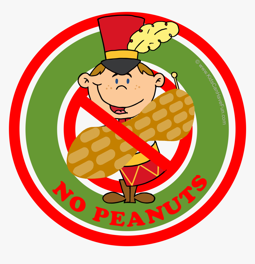 Christmas Drummer Boy No Peanuts Label Nut Free, Dairy - No Peanuts And Seafood Sign, HD Png Download, Free Download