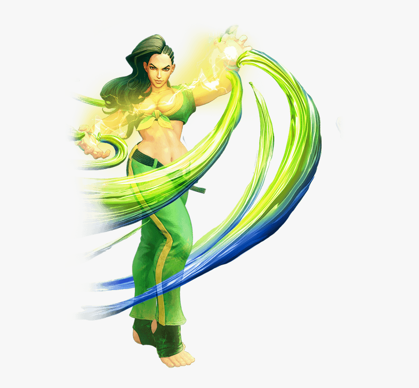 Street Fighter 5 Characters Laura Section 2 Two Column - Laura Street Fighter, HD Png Download, Free Download