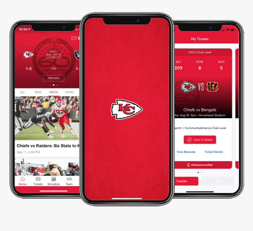 Chiefs Mobile App - Kansas City Chiefs, HD Png Download, Free Download
