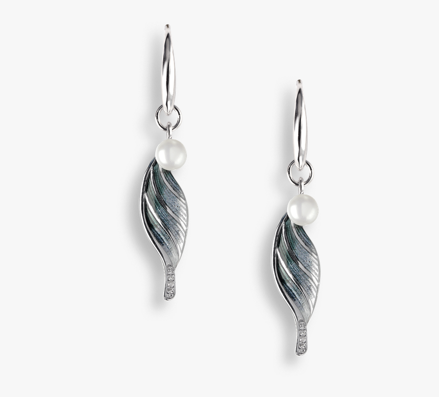 Nicole Barr Designs Sterling Silver Shell Wire Earrings-gray - Earrings, HD Png Download, Free Download