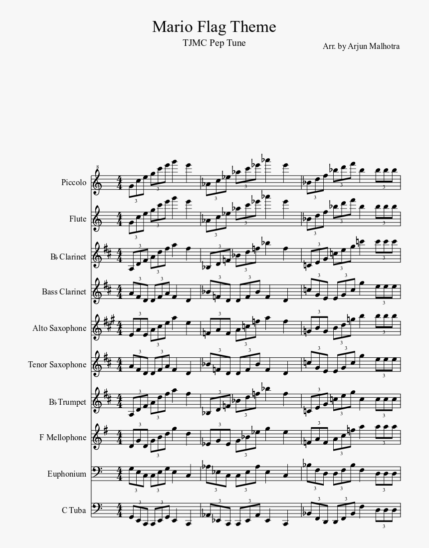 Cake By The Ocean Clarinet Sheet Music, HD Png Download, Free Download