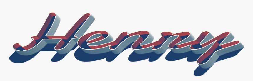 Henry 3d Letter Png Name - Graphic Design, Transparent Png, Free Download