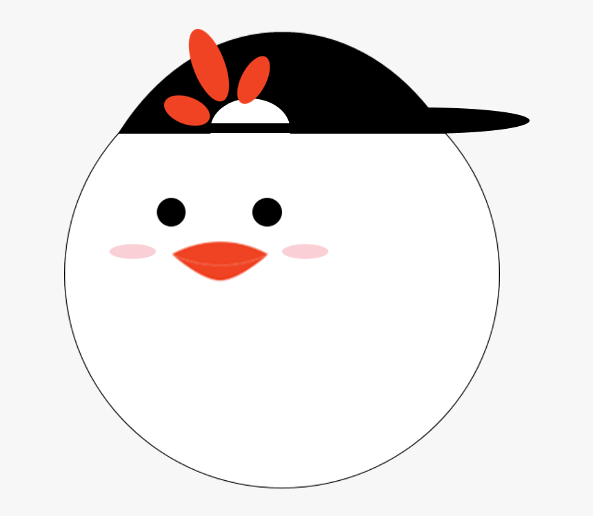 Chicken With Hat Backwards - Cartoon, HD Png Download, Free Download