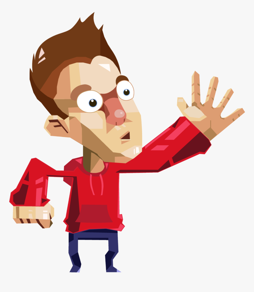 Transparent Waving Goodbye Clipart - Ảnh Hoạt Hình Chỉ Tay, HD Png Download...