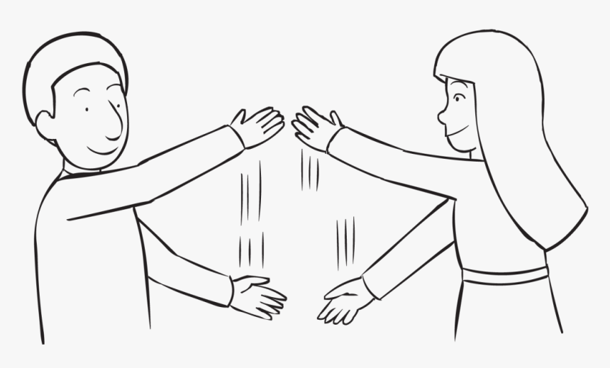 Two People Waving Their Arms In Front Of Themselves - Slice N Dice Team Building Game, HD Png Download, Free Download