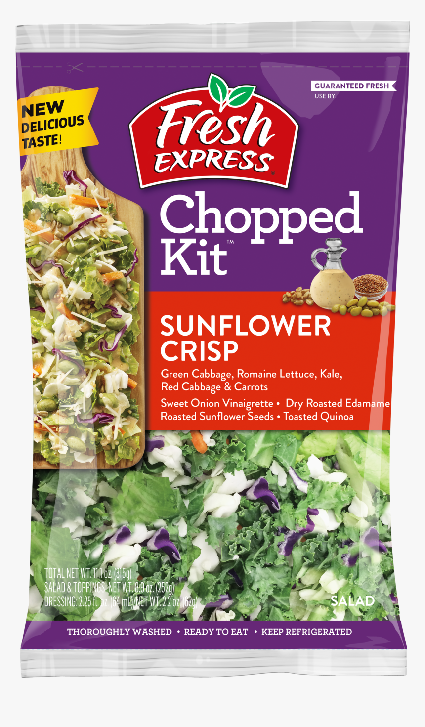 The Cdc Recommends Throwing Away Express Sunflower - Fresh Express Sunflower Crisp Chopped Salad Kits, HD Png Download, Free Download