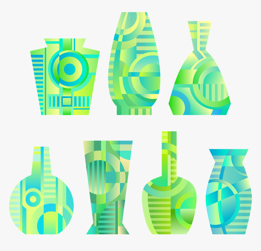 Vases Abstract Illustrations, HD Png Download, Free Download