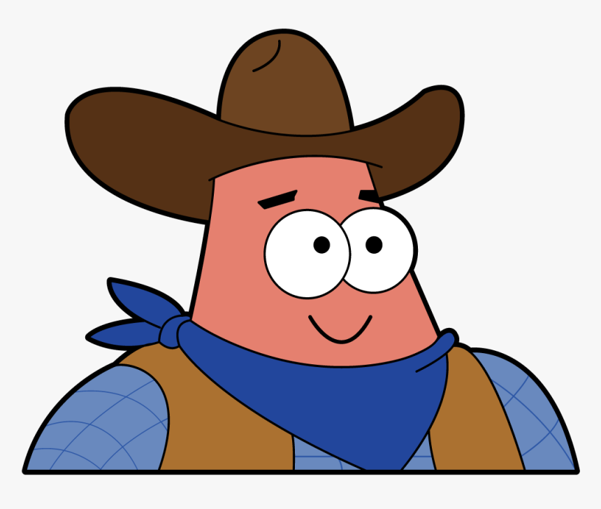 Image Of Howdy Patrick - Patricio Bob Esponja Vaquero, HD Png Download, Free Download