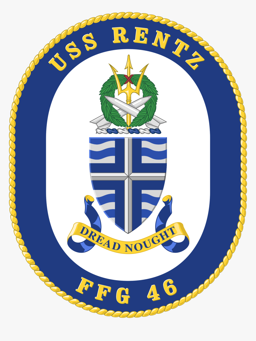 Uss Rentz Ffg-46 Crest - Uss Harpers Ferry Logo, HD Png Download, Free Download