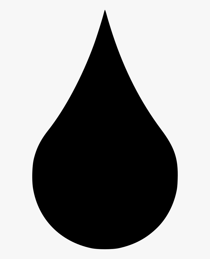 Drop Oil Water Down Small Liquid - Water Drop Silhouette, HD Png Download, Free Download