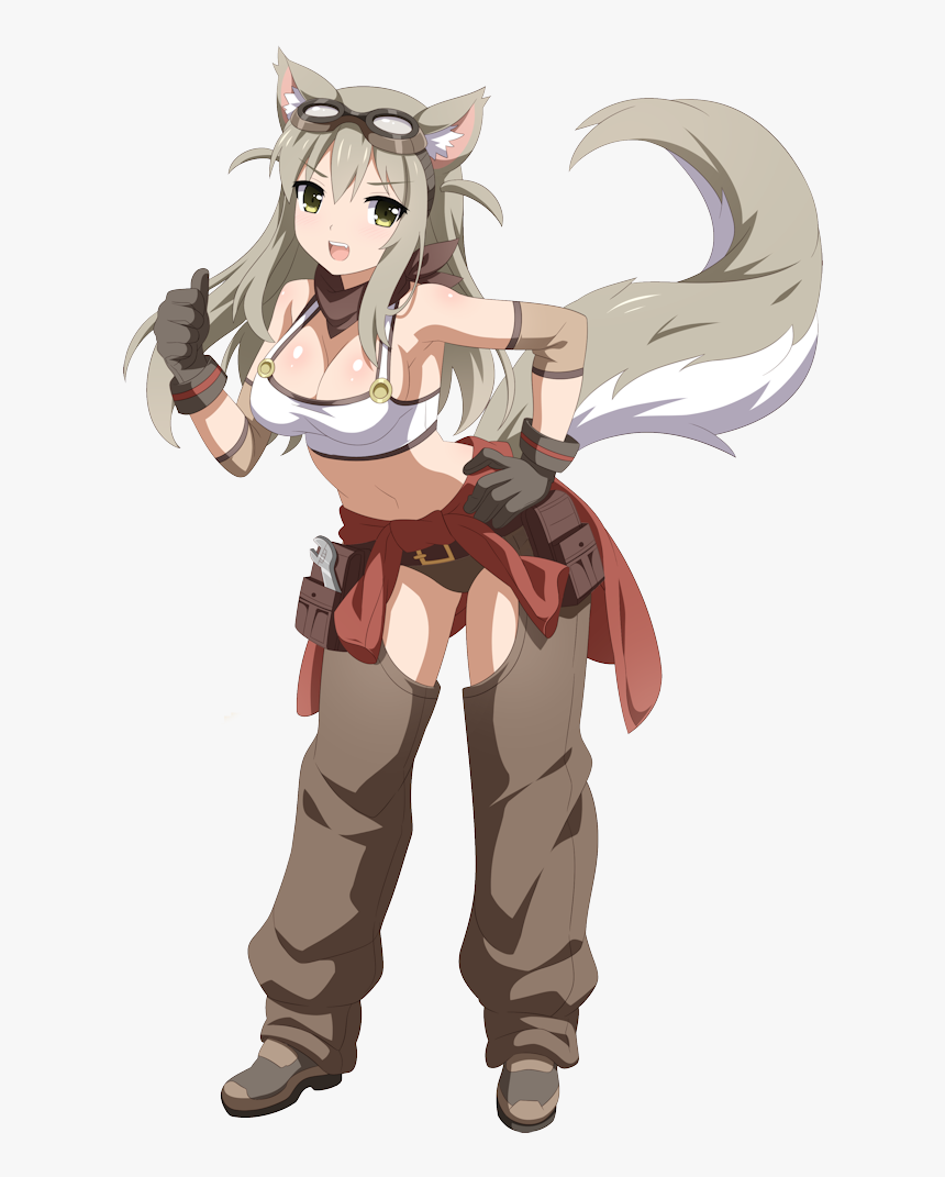 Lily The Fox Mechanic Anime, HD Png Download - kindpng.