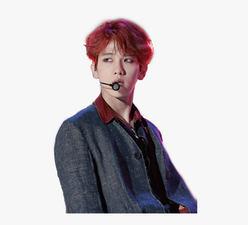 Exo Kpop Baekhyun Byunbaekhyun Orange Red Grey Sexy - Exo Baekhyun Png Sexy, Transparent Png, Free Download