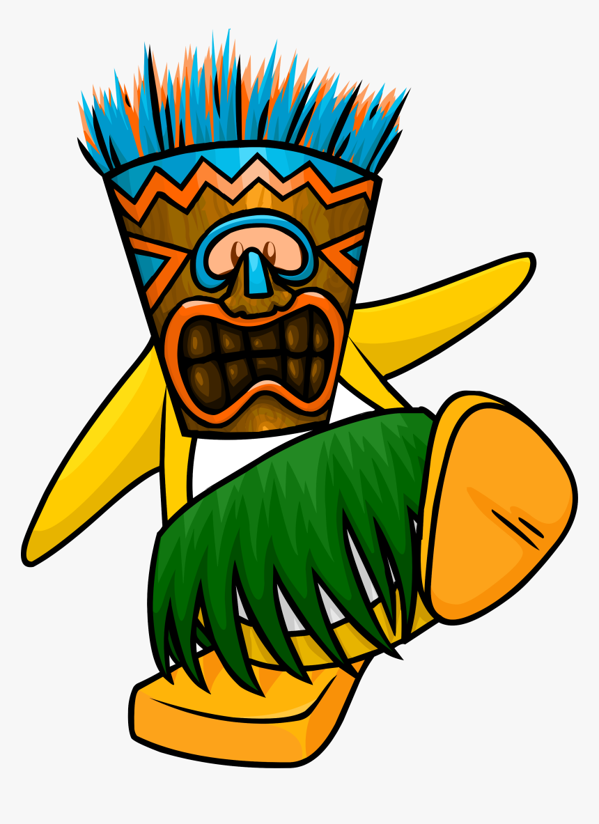 Club Penguin Wiki - Transparent Tiki Mask Png, Png Download, Free Download