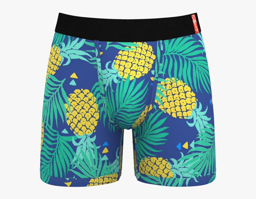 Pineapple Print Ball Hammock Boxer Briefs - Boxer Pineapple, HD Png Download, Free Download