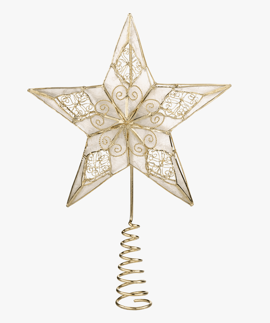 Tree Top "star With Filigree Decorations - Christmas Ornament, HD Png Download, Free Download