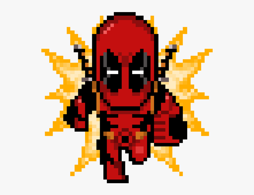 Bang Bang, Pixel Art, Comic Book Characters, Deadpool, - Illustration, HD Png Download, Free Download