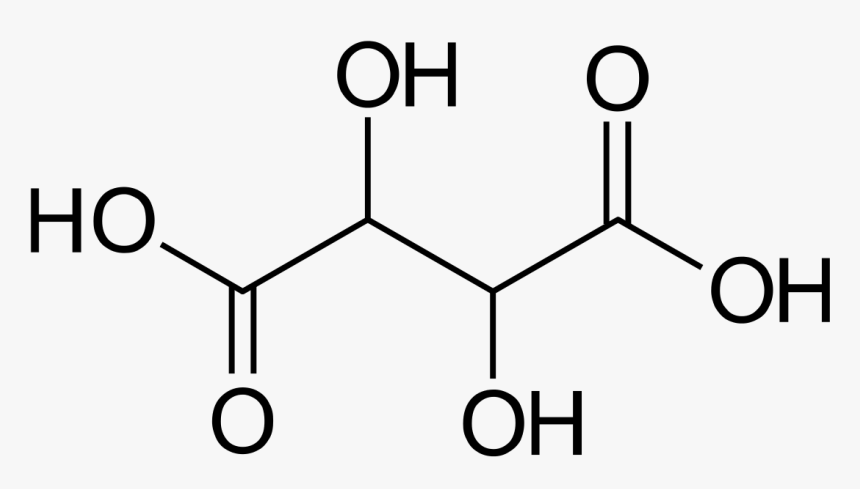 L Tartaric Acid Structure, HD Png Download, Free Download