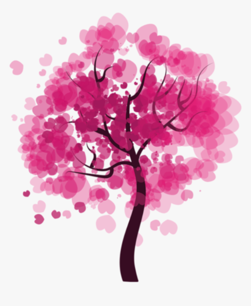 Beautiful Tree Png Icon And Background Transparent - Watercolor Heart Tree, Png Download, Free Download