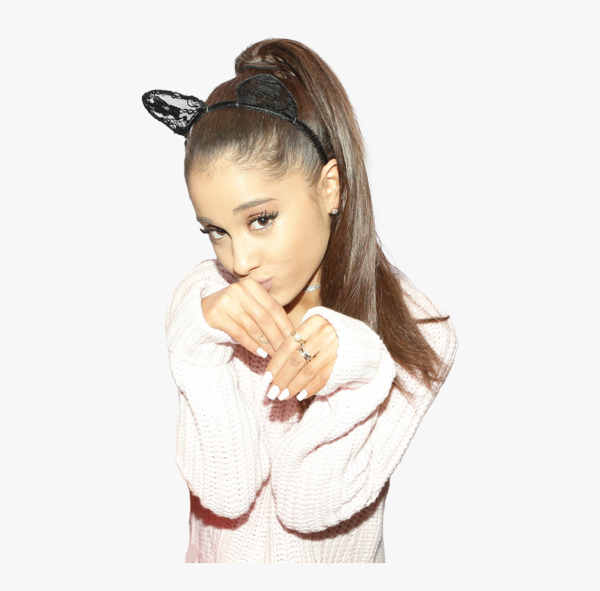 Ariana Grande Cat Ear Pose, HD Png Download, Free Download