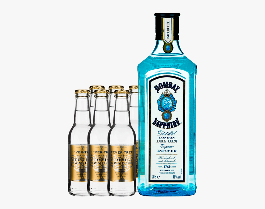 Bombay Sapphire London Dry Gin "fever Tree Tonic Set" - Bombay Sapphire Gin 700ml, HD Png Download, Free Download