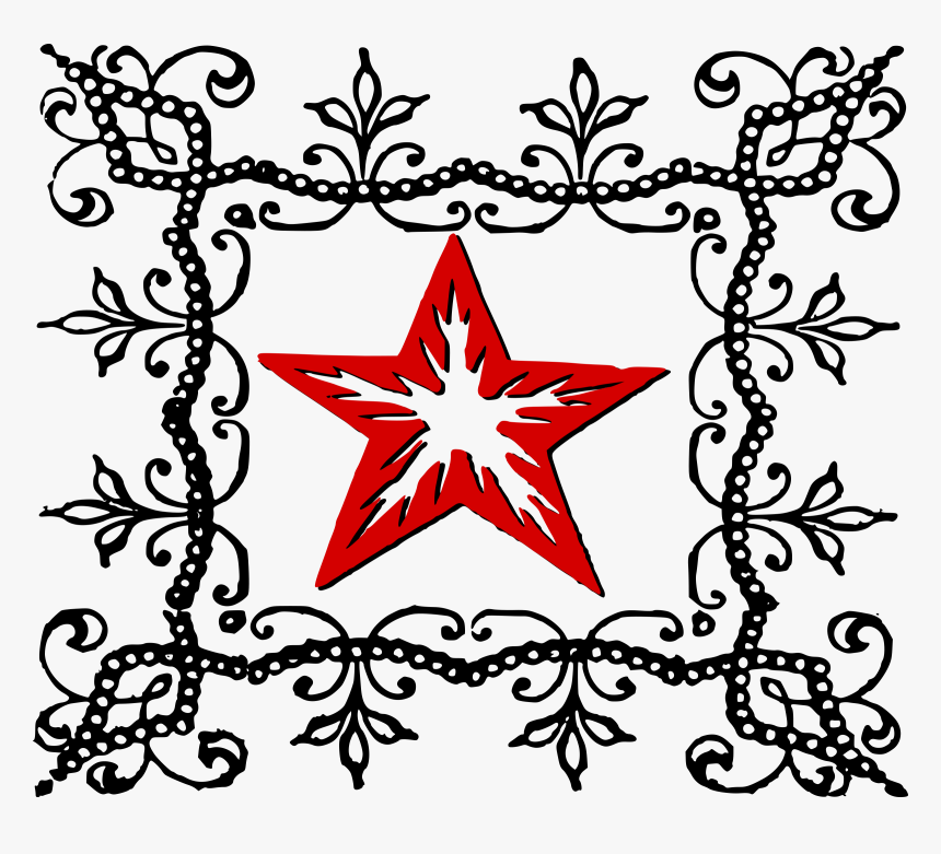 Download Leaf Clipart Pentagram Hexagram Clip Art White - Simple Star Design Drawing, HD Png Download, Free Download