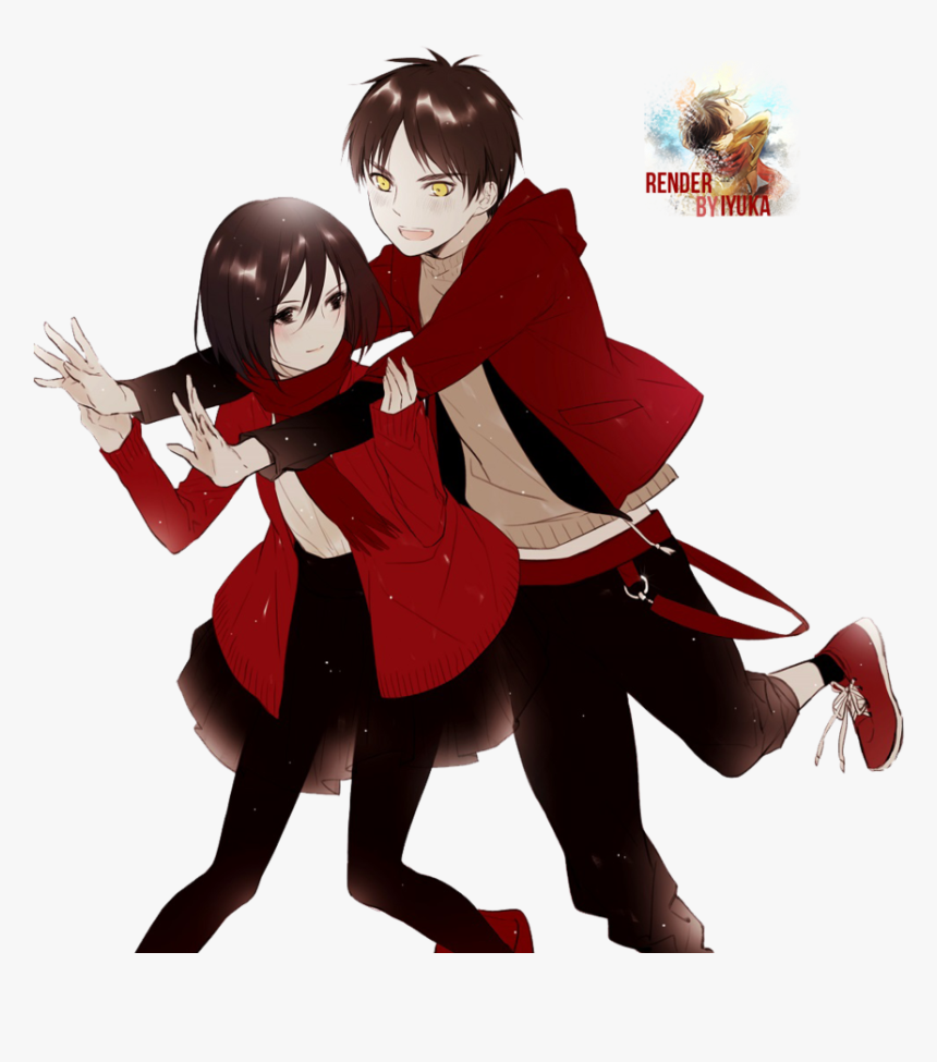 65 Images About Aot On We Heart It - Mikasa X Eren Png, Transparent Png, Free Download