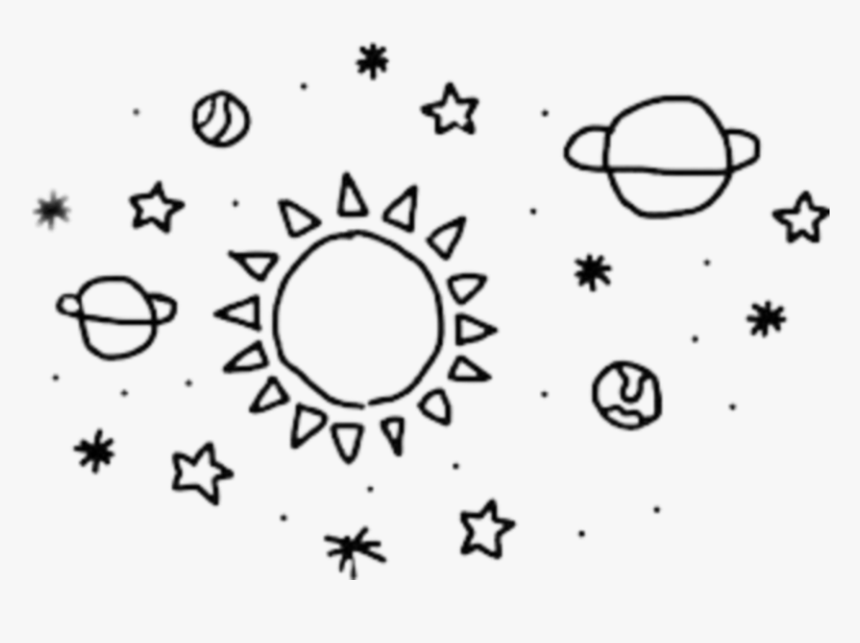 Solar System Drawing Aesthetic, HD Png Download, Free Download