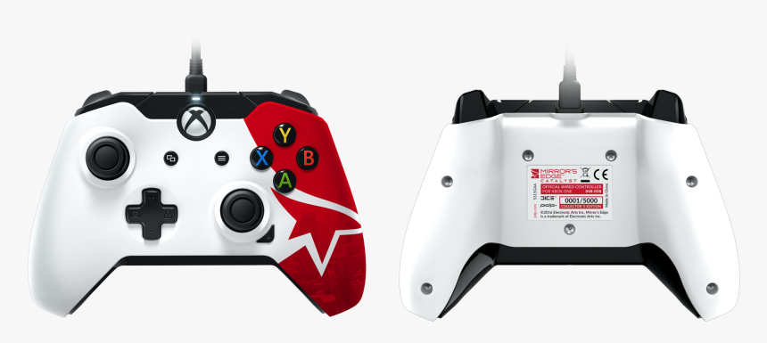 Mirrors Edge Catalyst Controller - Red And White Xbox Controller, HD Png Download, Free Download