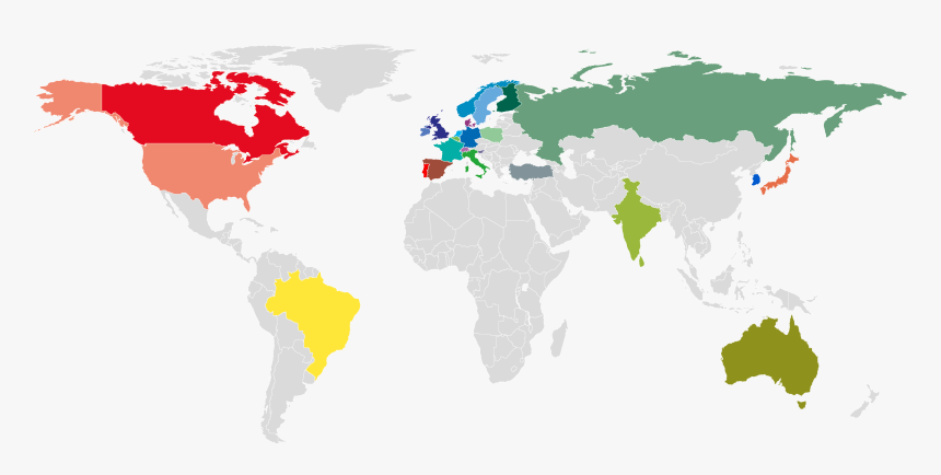 Blank Large World Map, HD Png Download, Free Download