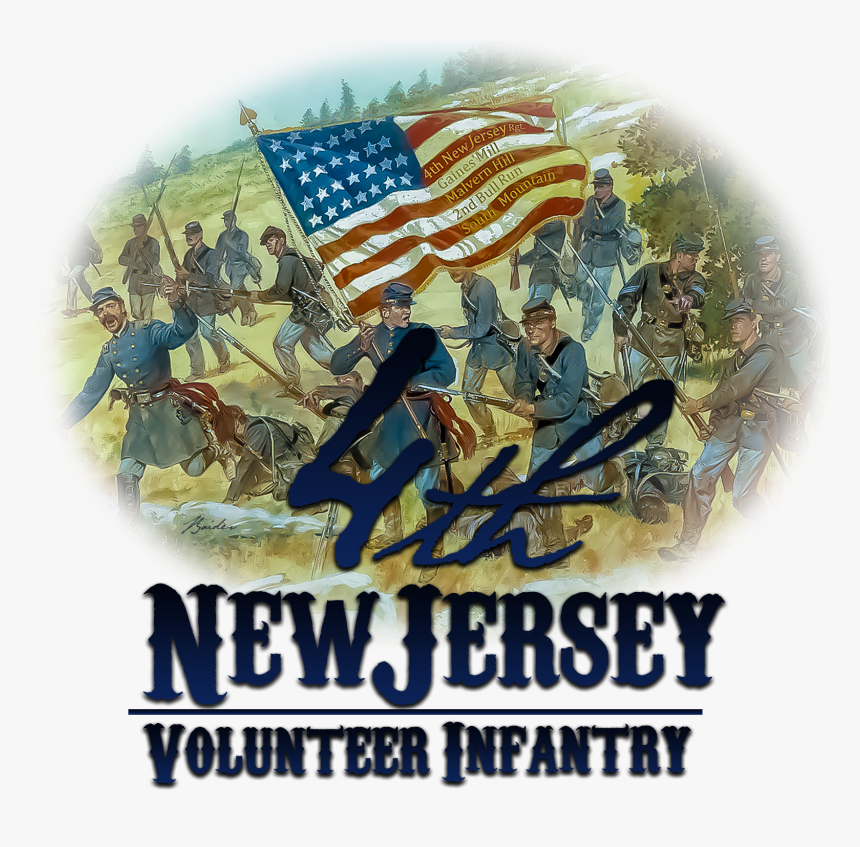 American Civil War , Png Download - Flags Of New Jersey Regiment Civil War, Transparent Png, Free Download