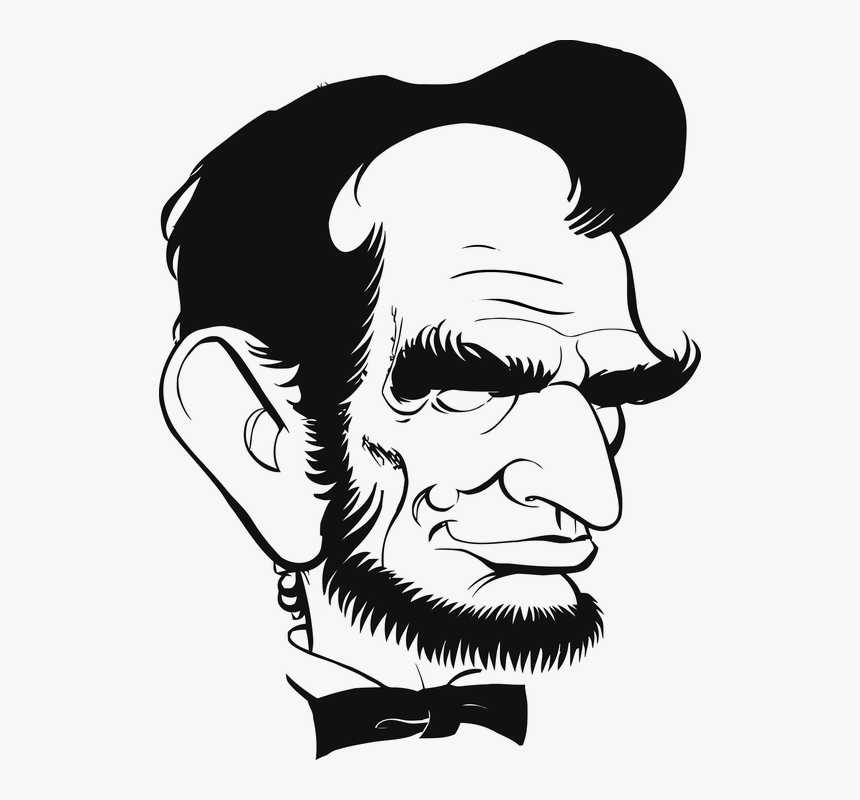 Caricature Drawing Abraham Lincoln, HD Png Download, Free Download