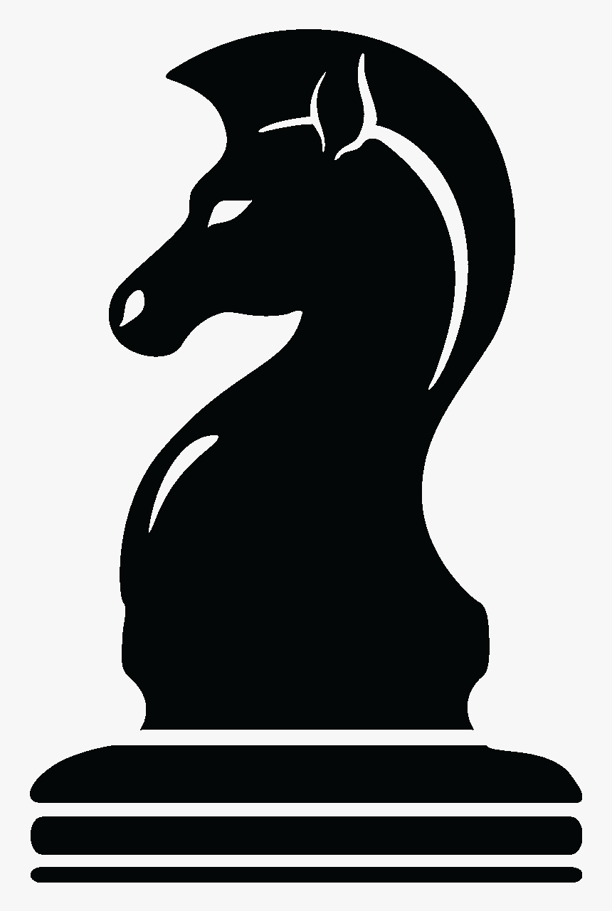 Chess Piece Knight Pawn Jeu Des Petits Chevaux - Silhouette Knight Chess Piece, HD Png Download, Free Download