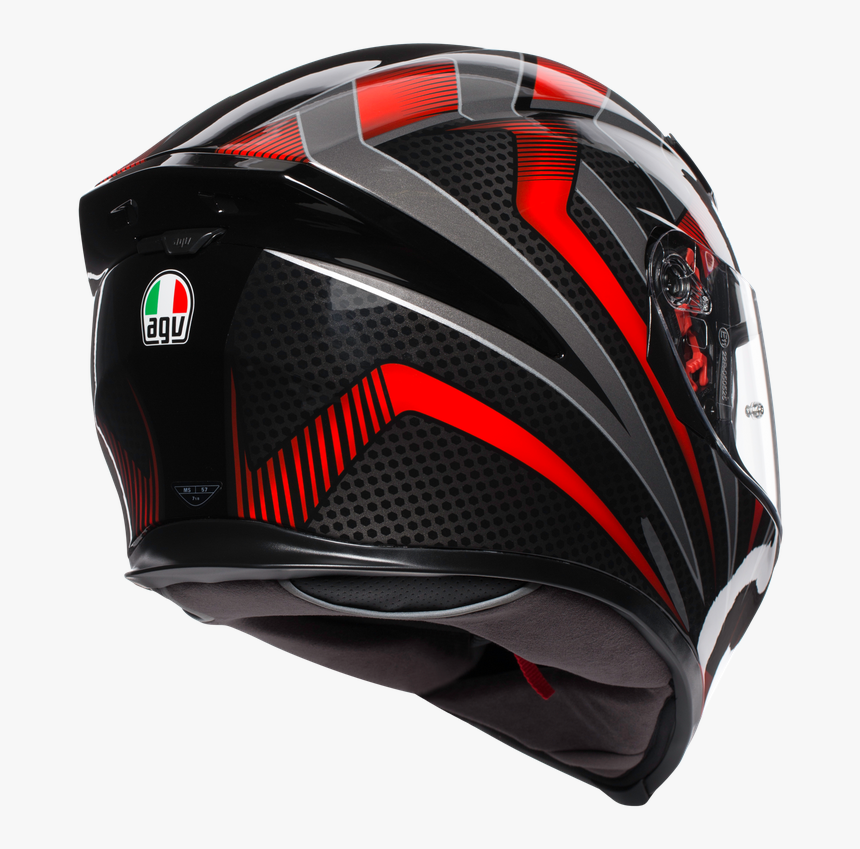 Agv K5s Hurricane 2.0 Black Red, HD Png Download, Free Download