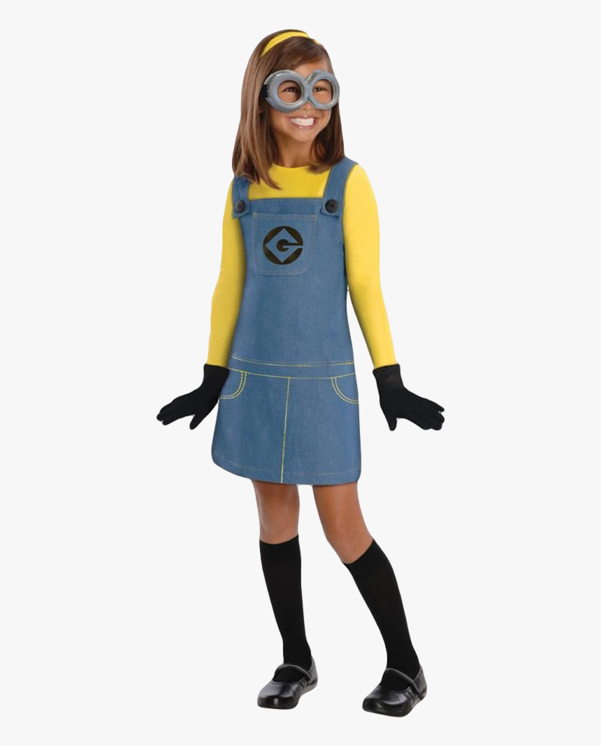 Girls Minion Fancy Dress Costume - Dress Up Minions Costumes, HD Png Download, Free Download