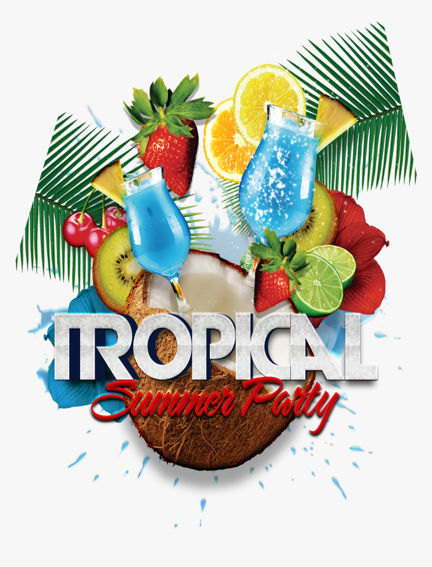 Tropics Clip Art Transprent - Tropical Summer Fruits Png, Transparent Png, Free Download