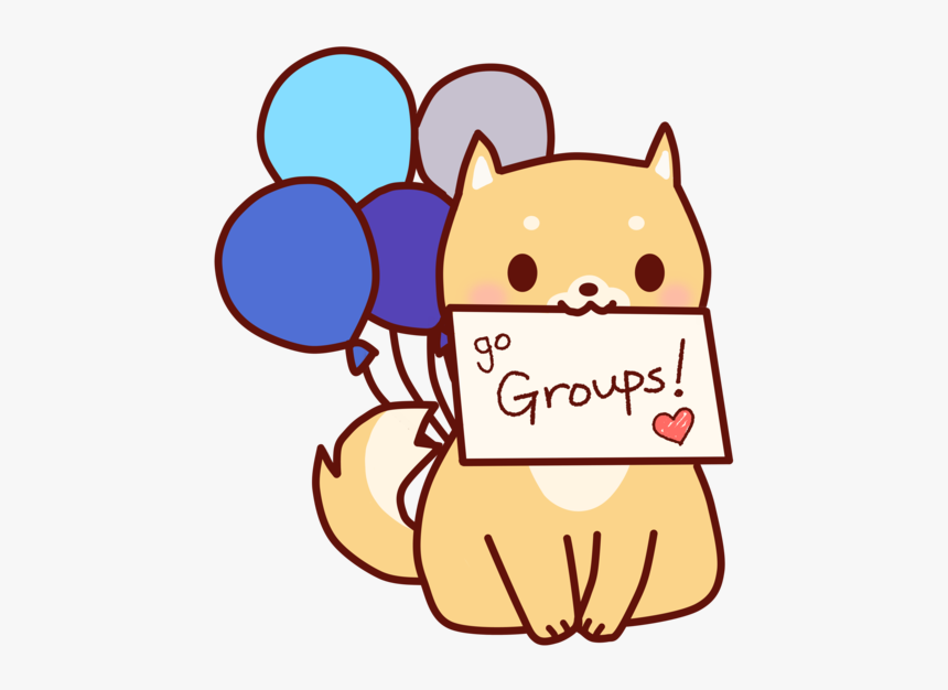 Facebook Groups Dog Cute Art Flat Design Vector Dog - Cartoon, HD Png Download, Free Download