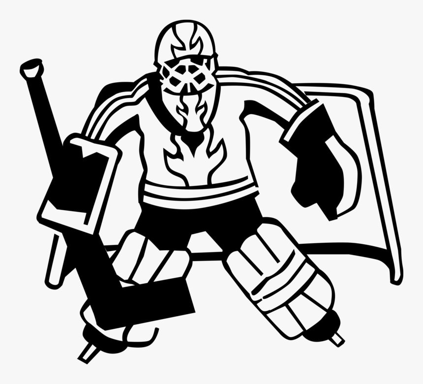 Vector Illustration Of Sport Of Ice Hockey Goalie Protects - Illustration, HD Png Download, Free Download