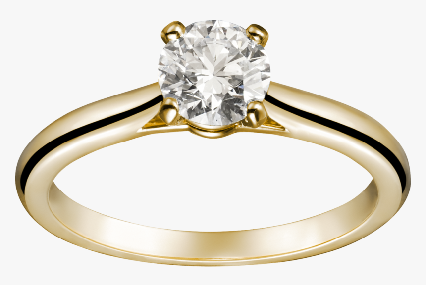 Thumb Image - Rose Gold Cartier Engagement Ring, HD Png Download, Free Download