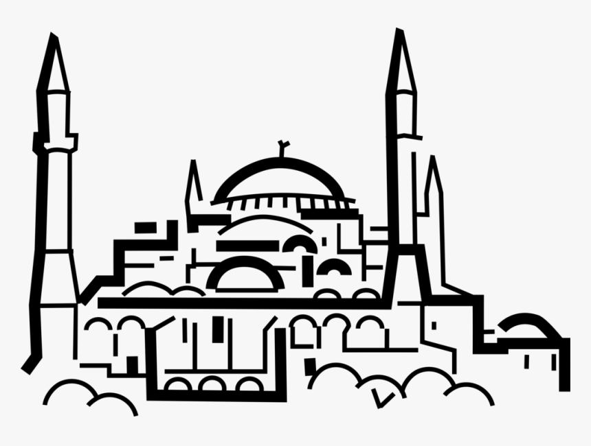 Vector Illustration Of Hagia St - Hagia Sophia Clipart Transparent Background, HD Png Download, Free Download