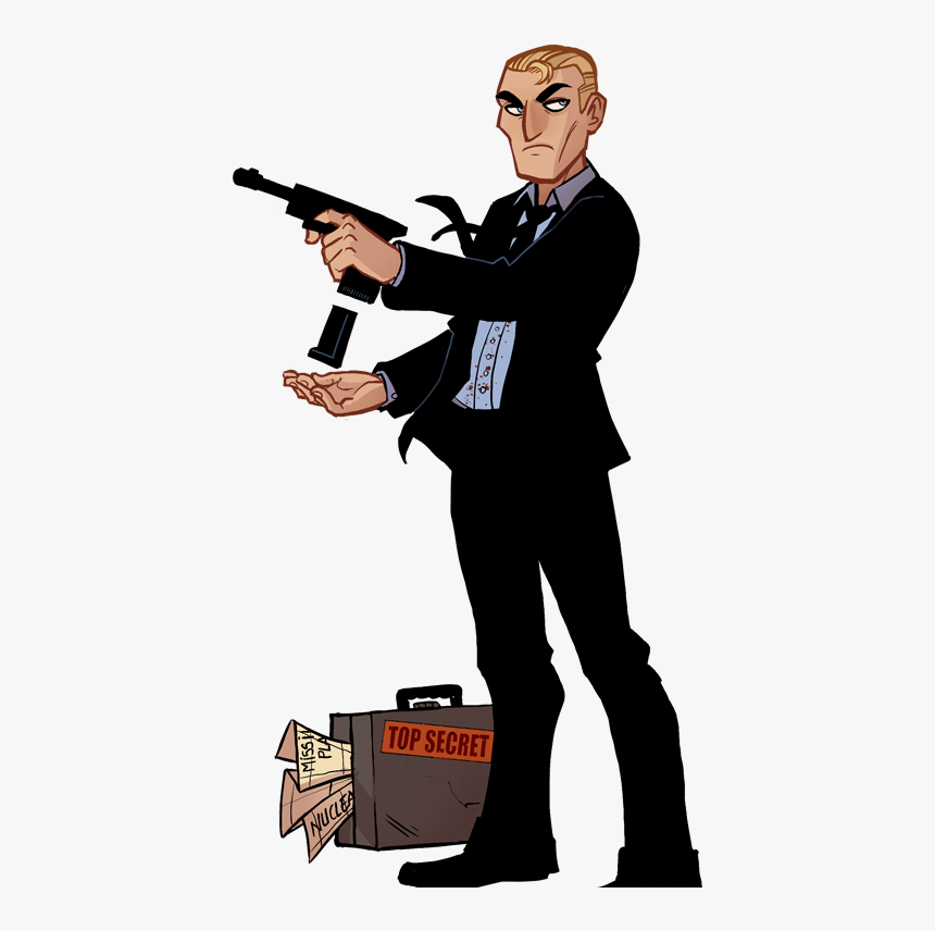 James Bond Clipart Hitman Cartoon Hd Png Download Kindpng