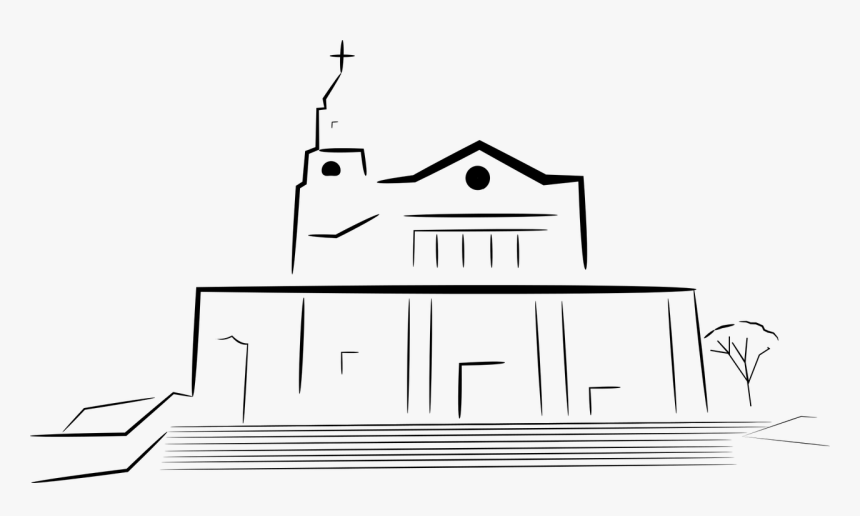 Monserrate Bogota Church Free Photo - Line Art, HD Png Download, Free Download