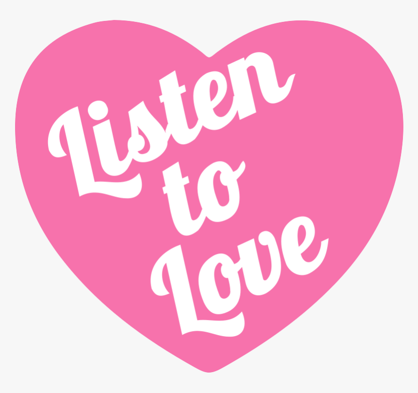 Listen To Love Heart Temporary Tattoo - Heart, HD Png Download, Free Download
