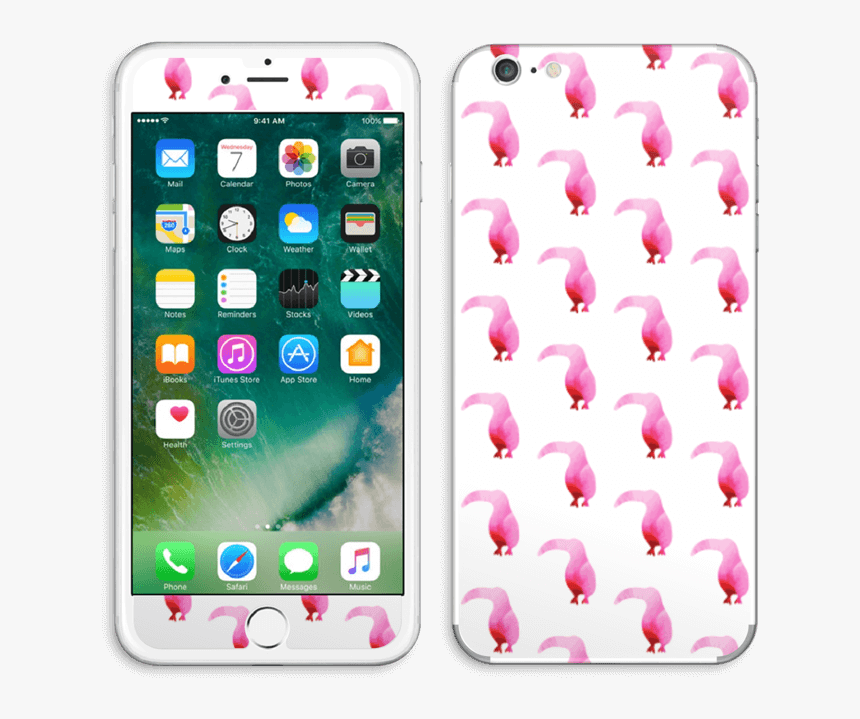 Pink Tropical Birds Skin Iphone 6 Plus - Iphone 6s Plus Rosegold, HD Png Download, Free Download