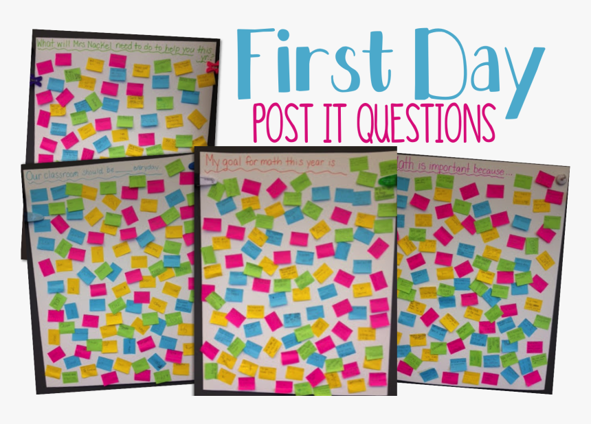 Finding Fun, Simple Ideas That Provide A Great First - First Day Of School Post Its, HD Png Download, Free Download