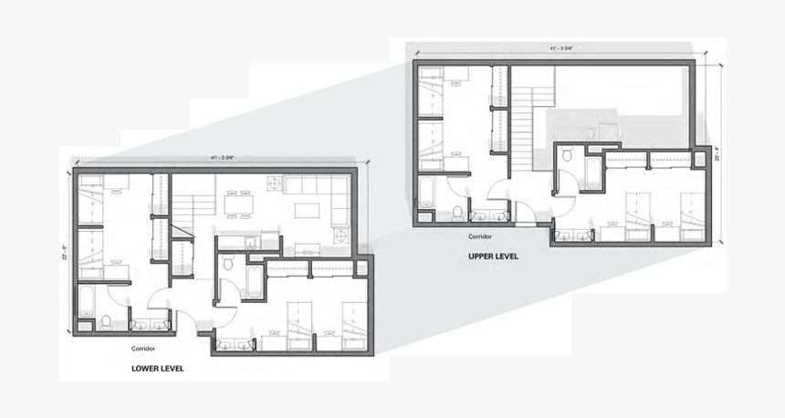 Eight-resident Floor Plan - Butler Fairview House Floor Plan, HD Png Download, Free Download