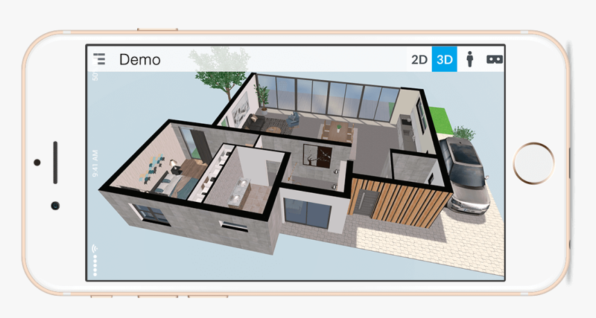 Space Designer 3d Floor Plan On Smartphone - Space Designer, HD Png Download, Free Download